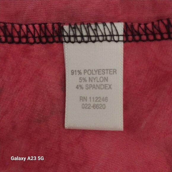 CJ Banks Womens Floral Print Top W/ Sequined Detail 3/4 Sleeve Lightweight Multi - Picture 7 of 8